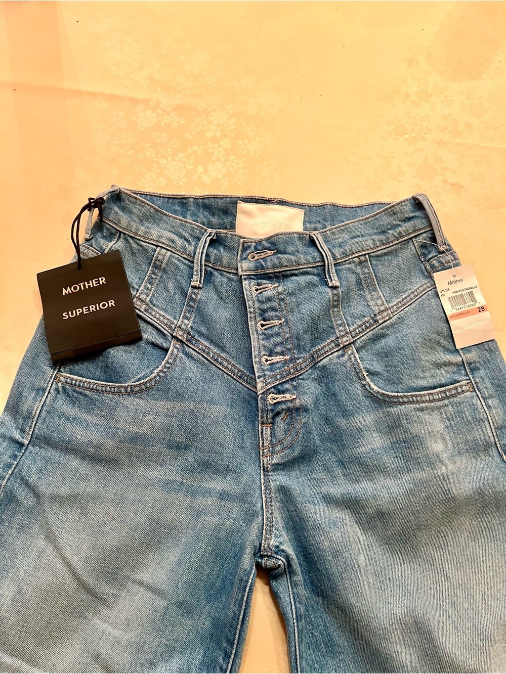 Blue Roller Ankle Jeans - High-Rise Button Fly
